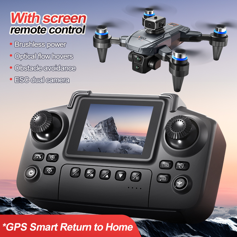 GPS RC Drone With Screen 4K Pr - Outdoor Lighting Battery Operated avis et prix