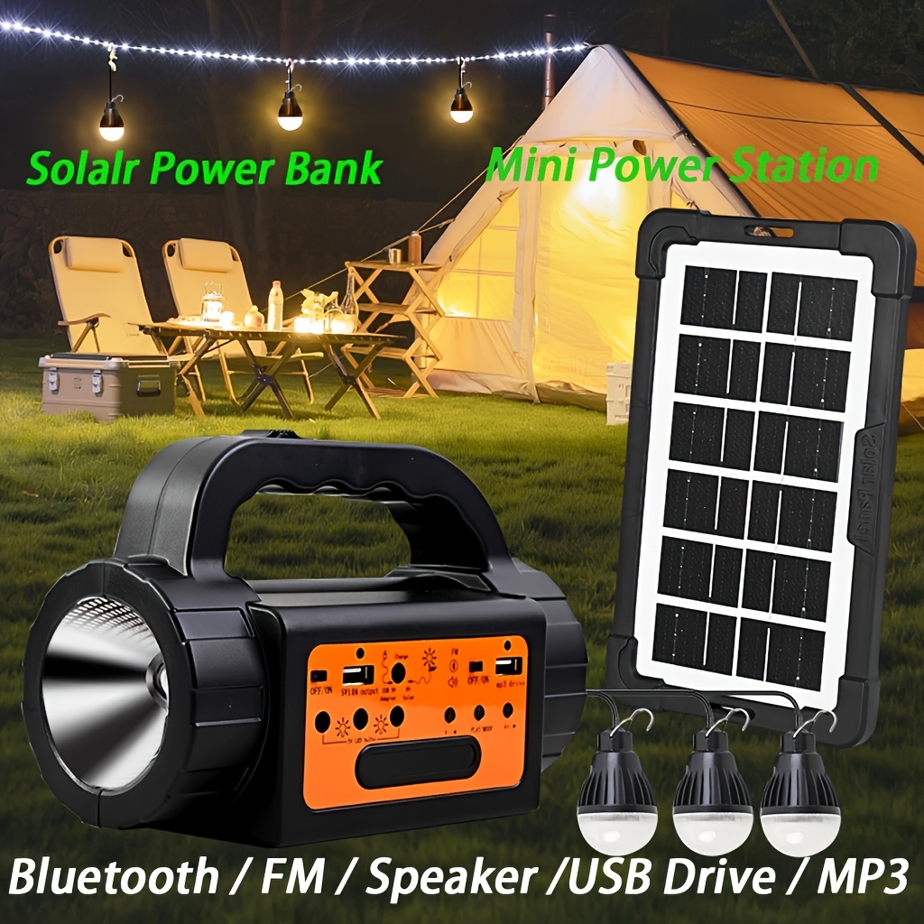 Solar Rechargeable Camping Lig - Outdoor Lighting Up And Down avis et prix