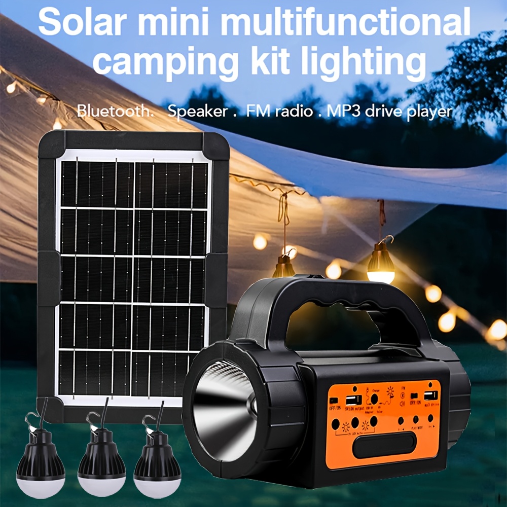 Solar Rechargeable Camping Lig - Outdoor Lighting Up And Down avis et prix