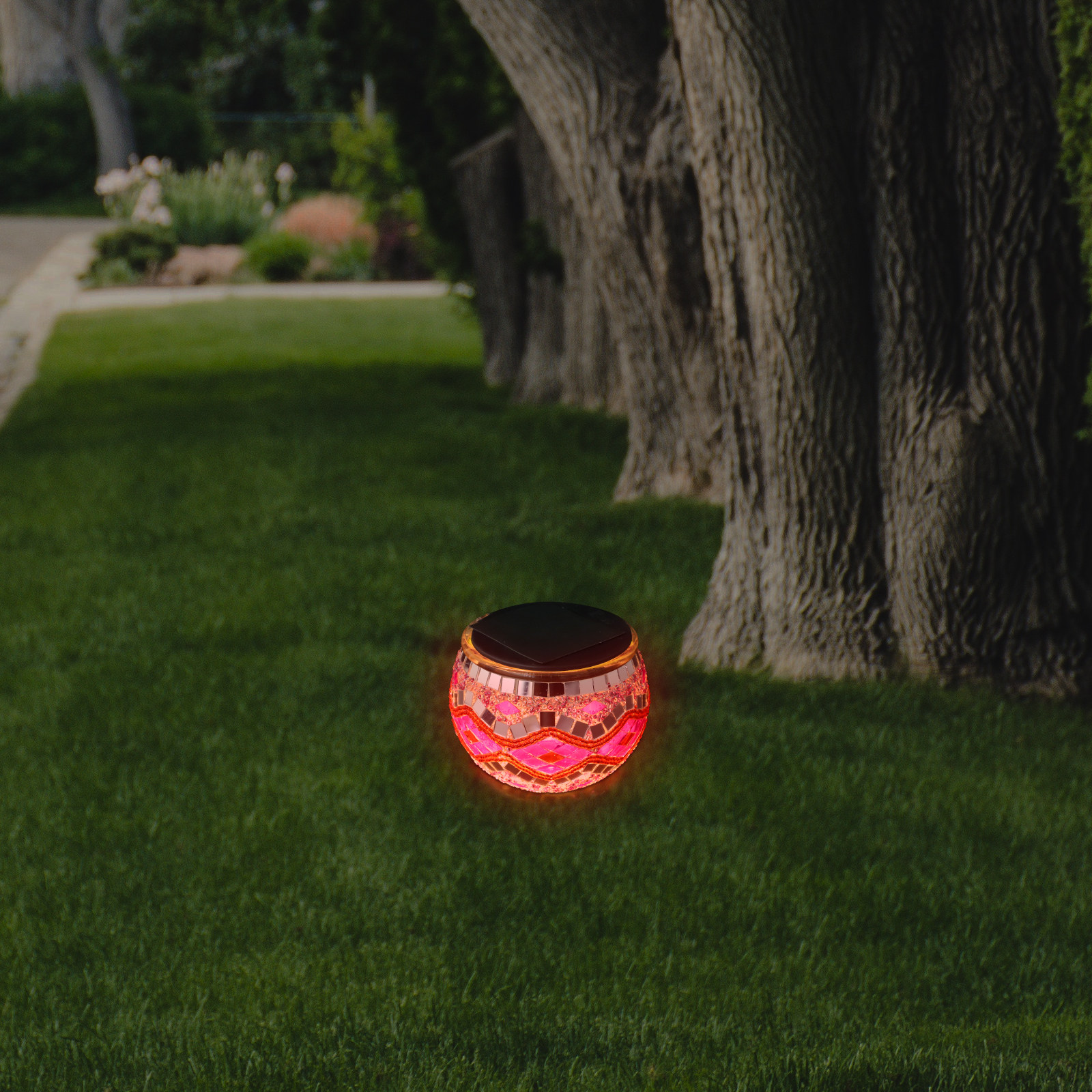 Solar Landscape Light Glass Ba - Outdoor Lighting Yard Decoration avis et prix