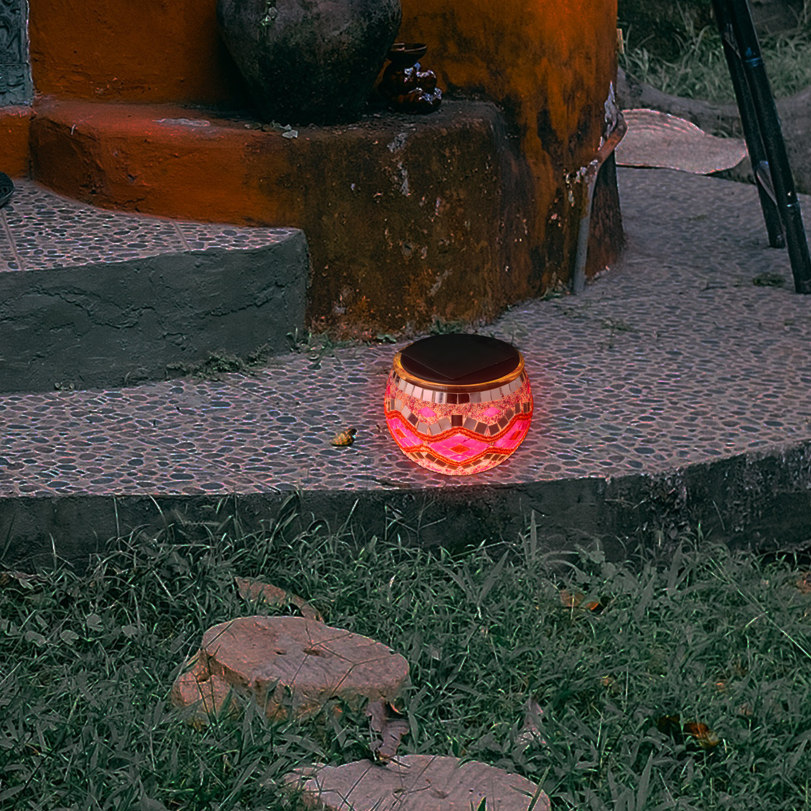 Solar Landscape Light Glass Ba - Outdoor Lighting Yard Decoration avis et prix