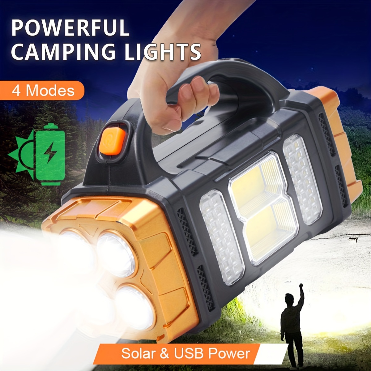 New Upgrade Rechargeable High  - Outdoor Lighting Usa avis et prix