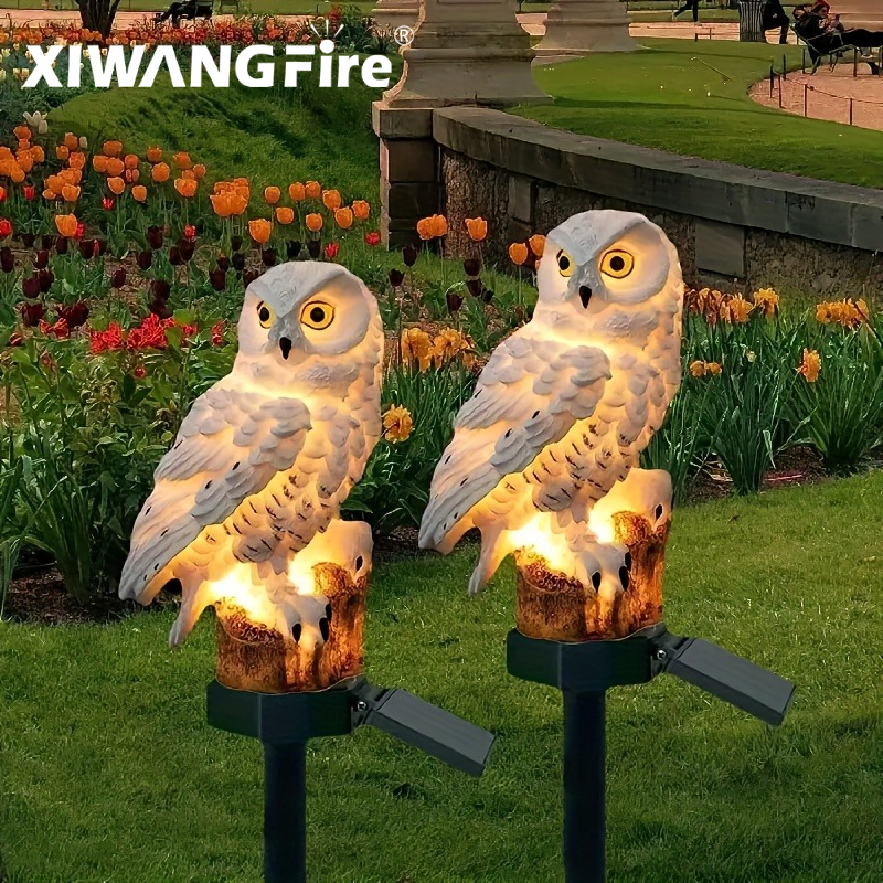 Solar Owl Statue Garden Light  - Outdoor Lighting Ideas avis et prix