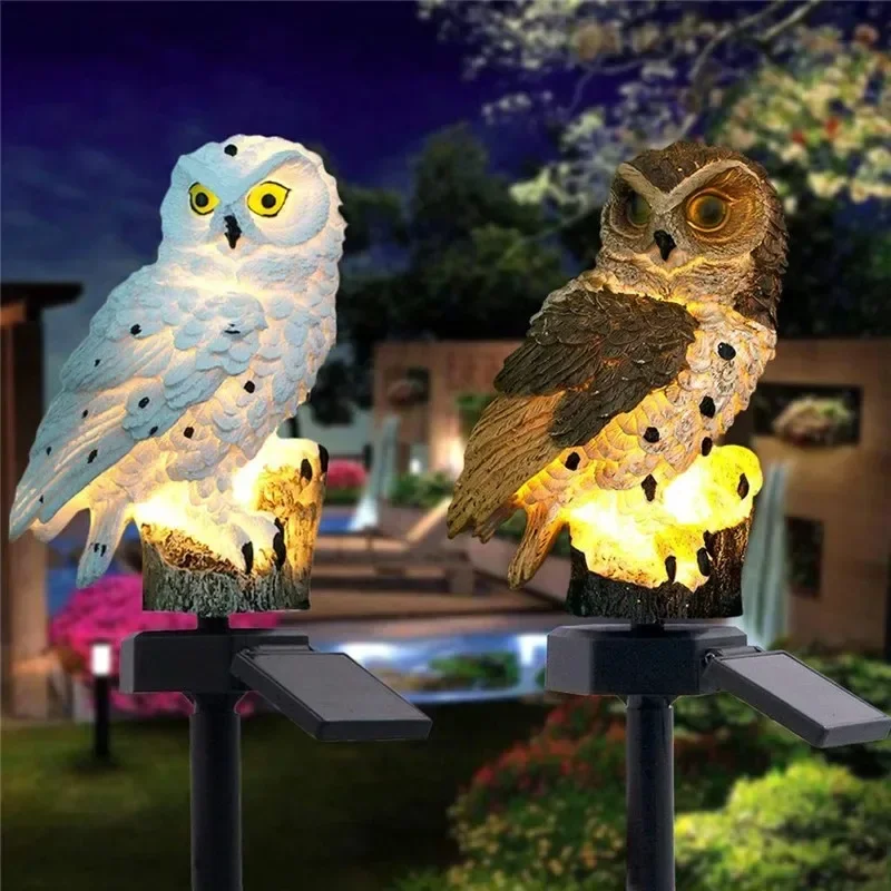 Solar Owl Statue Garden Light  - Outdoor Lighting Ideas avis et prix