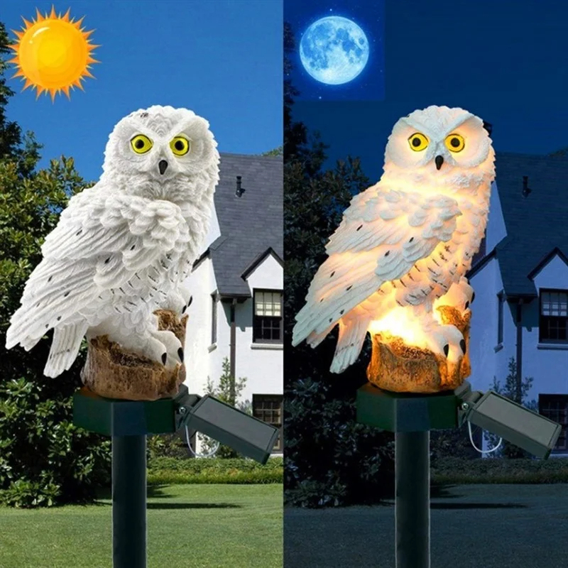 Solar Owl Statue Garden Light  - Outdoor Lighting Ideas avis et prix