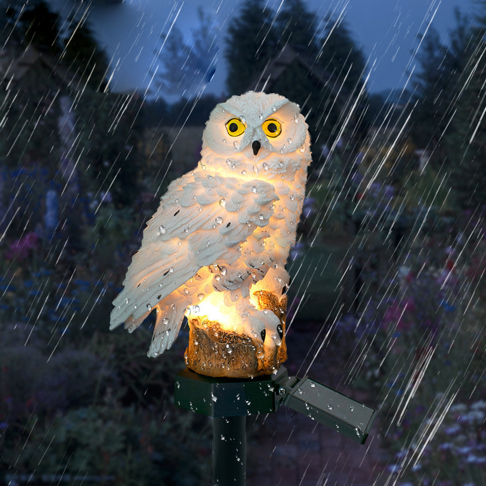 Solar Owl Statue Garden Light  - Outdoor Lighting Ideas avis et prix