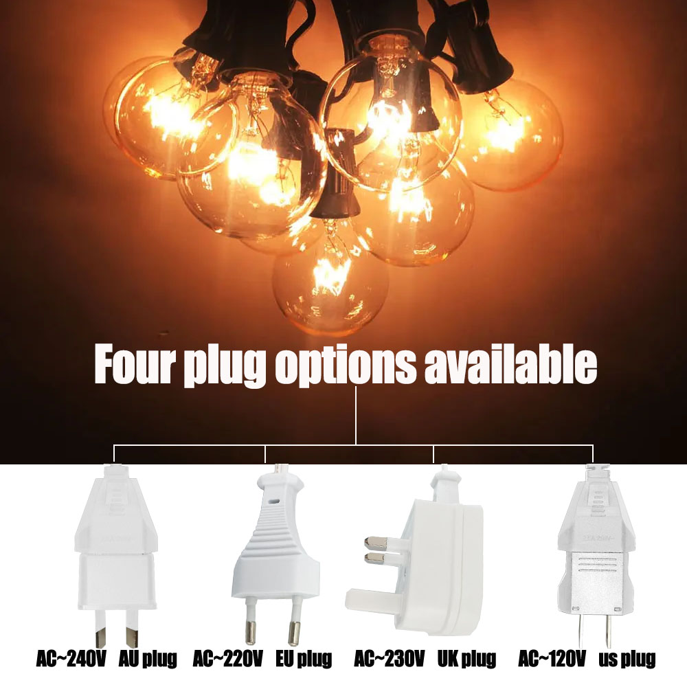 Vintage G40 Clear Bulb String  - Outdoor Lighting Socket avis et prix