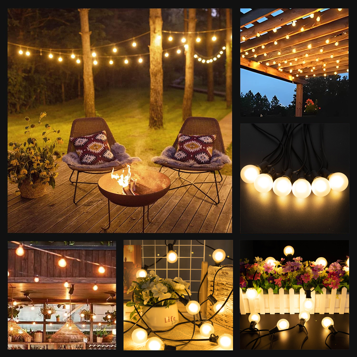Retro Led G40 Street Garland L - Outdoor Lighting Socket avis et prix
