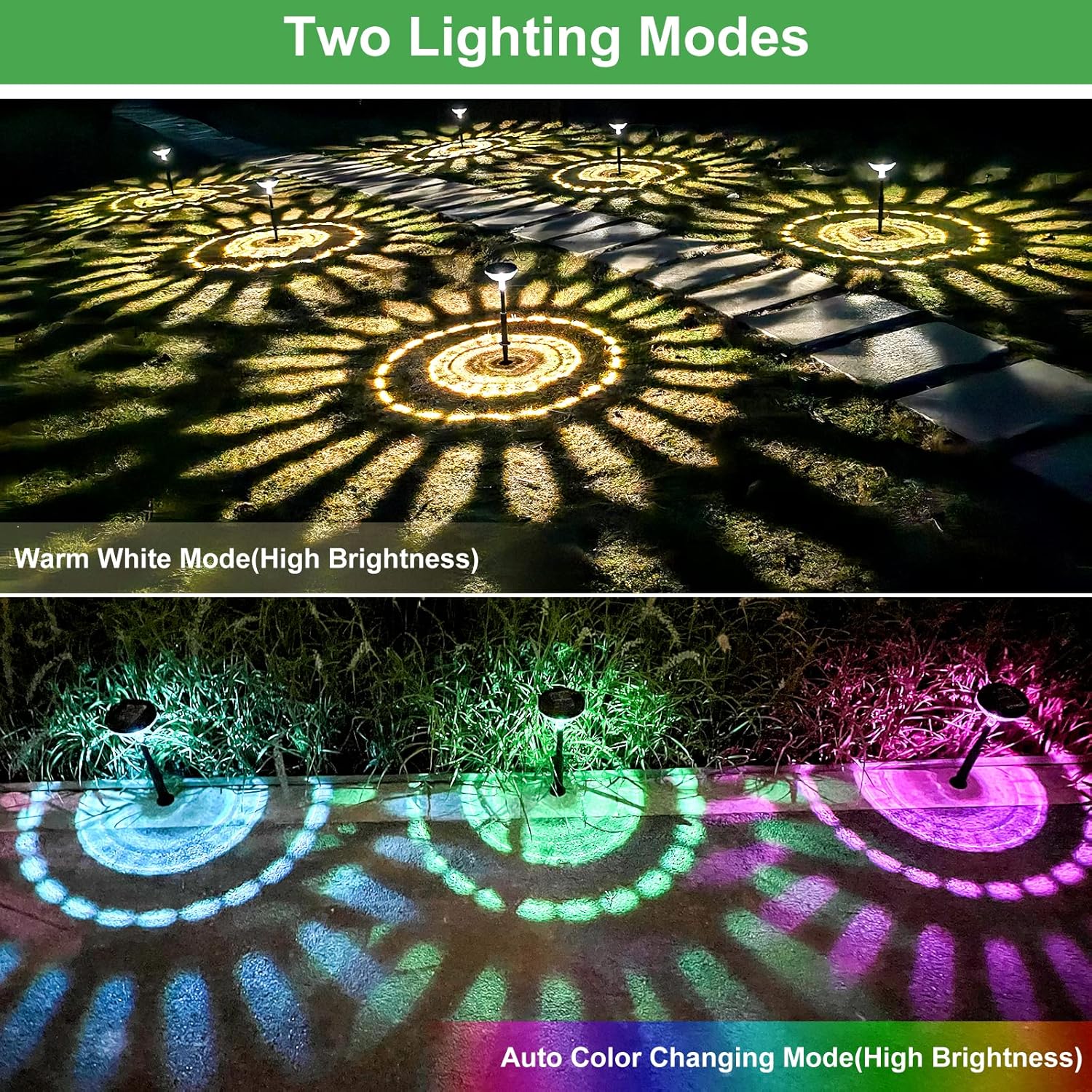 6 Pack Solar Pathway Lights wi - Outdoor Lighting Yard Decoration avis et prix