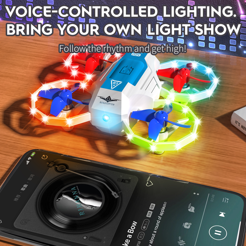 KF601 New Mini Drones With Mus - Outdoor Lighting Battery Operated avis et prix