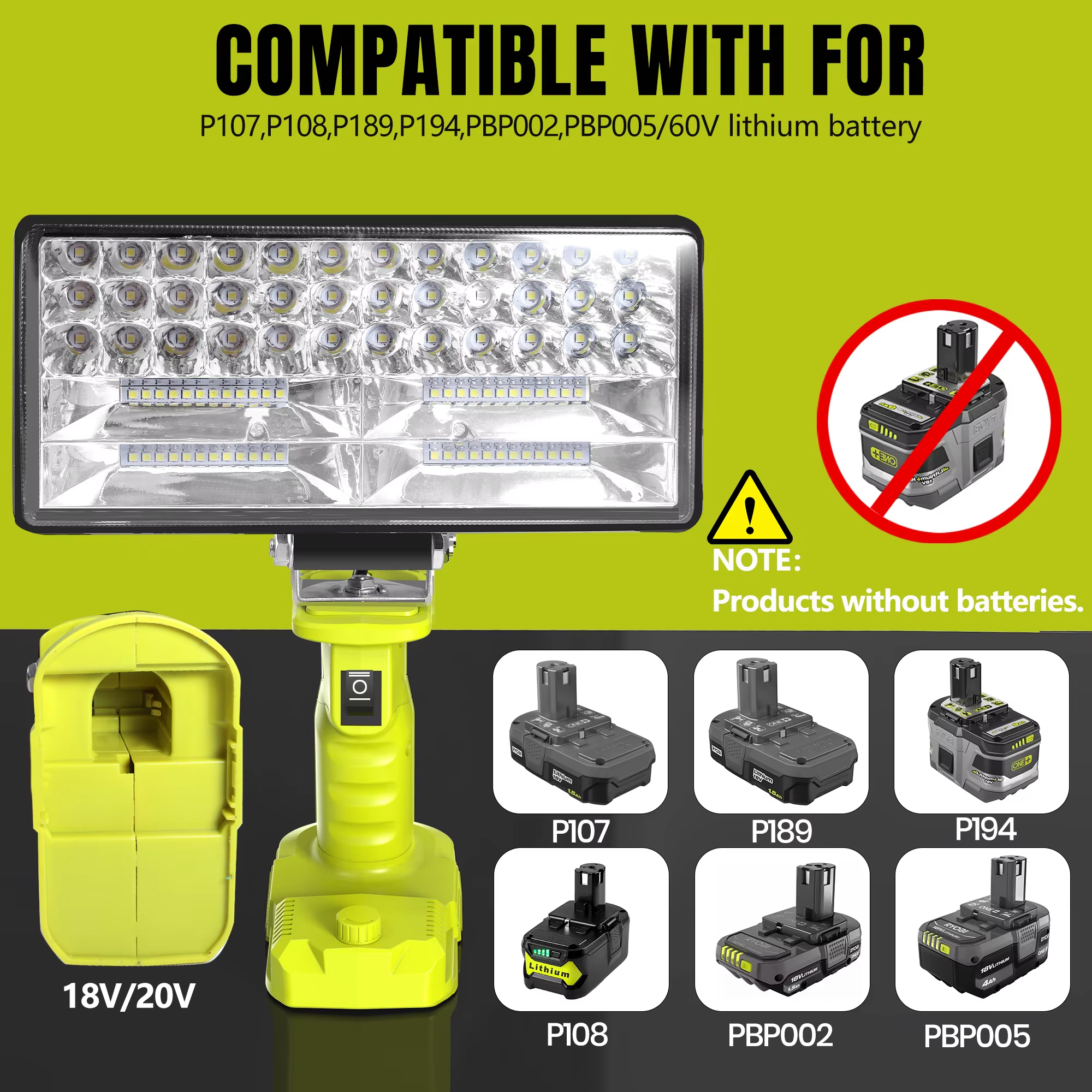 Outdoor Emergency LED Work Lig - Outdoor Lighting Battery Operated avis et prix