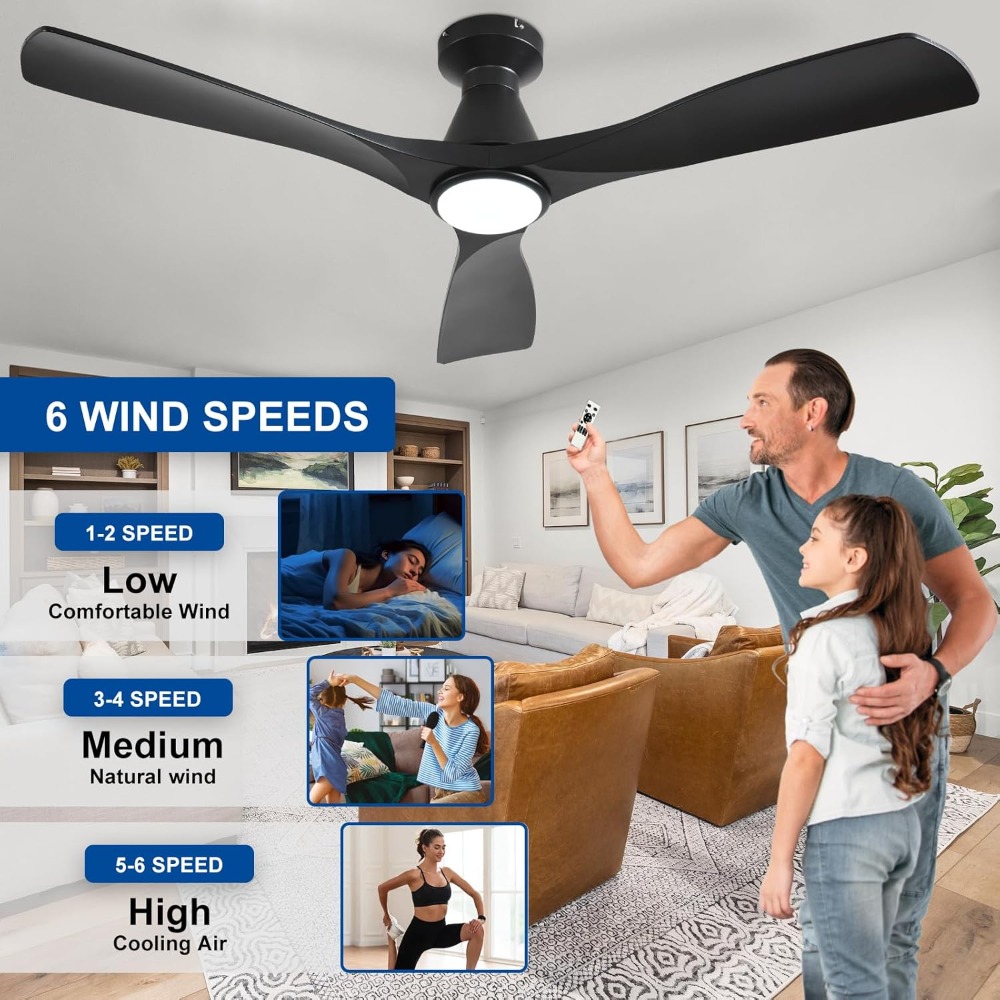 52-Inch Low Profile Ceiling Fa - Outdoor Lighting Timer avis et prix