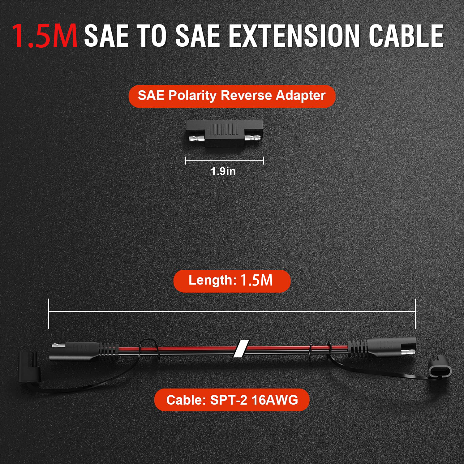 JMUYTOP 16AWG SAE Extension Ca - Outdoor Lighting Extension Cable avis et prix