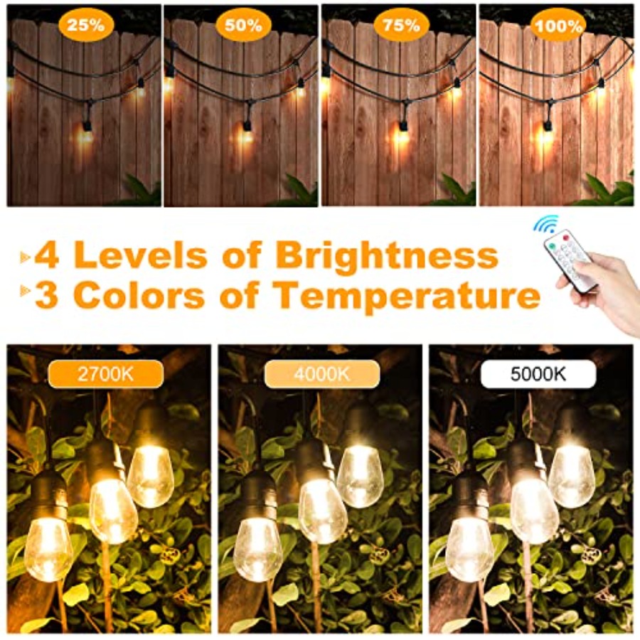 3-Color in 1 Solar String Ligh - Outdoor Lighting Socket avis et prix