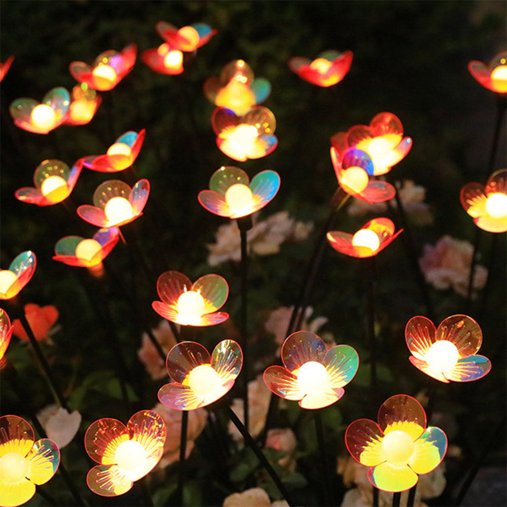 Solar Garden Flower Lights – C - Outdoor Lighting Yard Decoration avis et prix