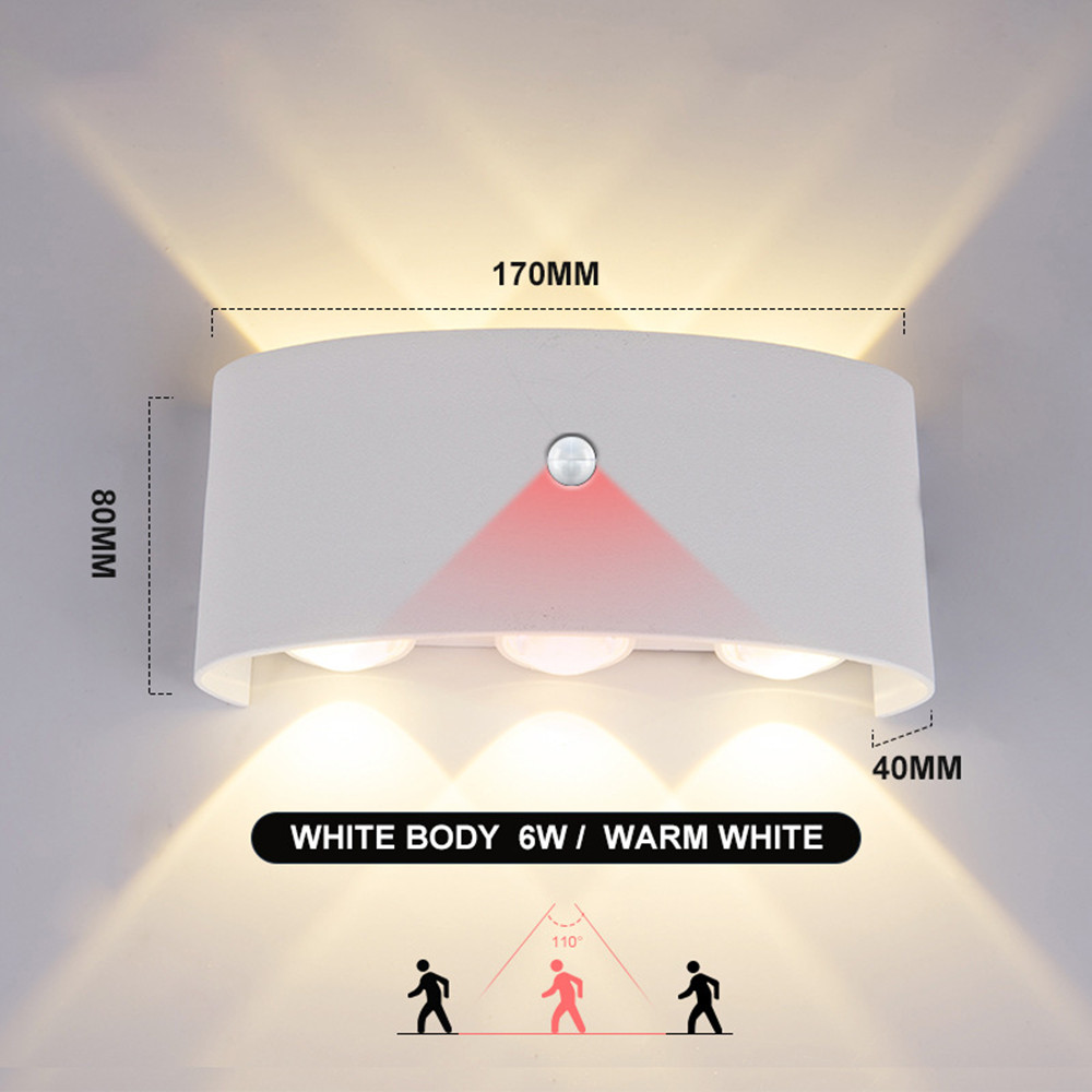 PIR Motion Sensor Wall Lamp AC - Outdoor Lighting Up And Down avis et prix