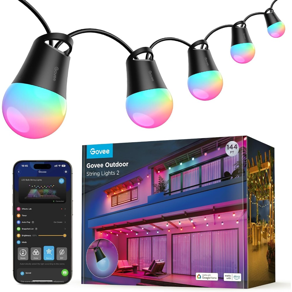 Govee Smart Outdoor String Lig - Outdoor Lighting Govee avis et prix
