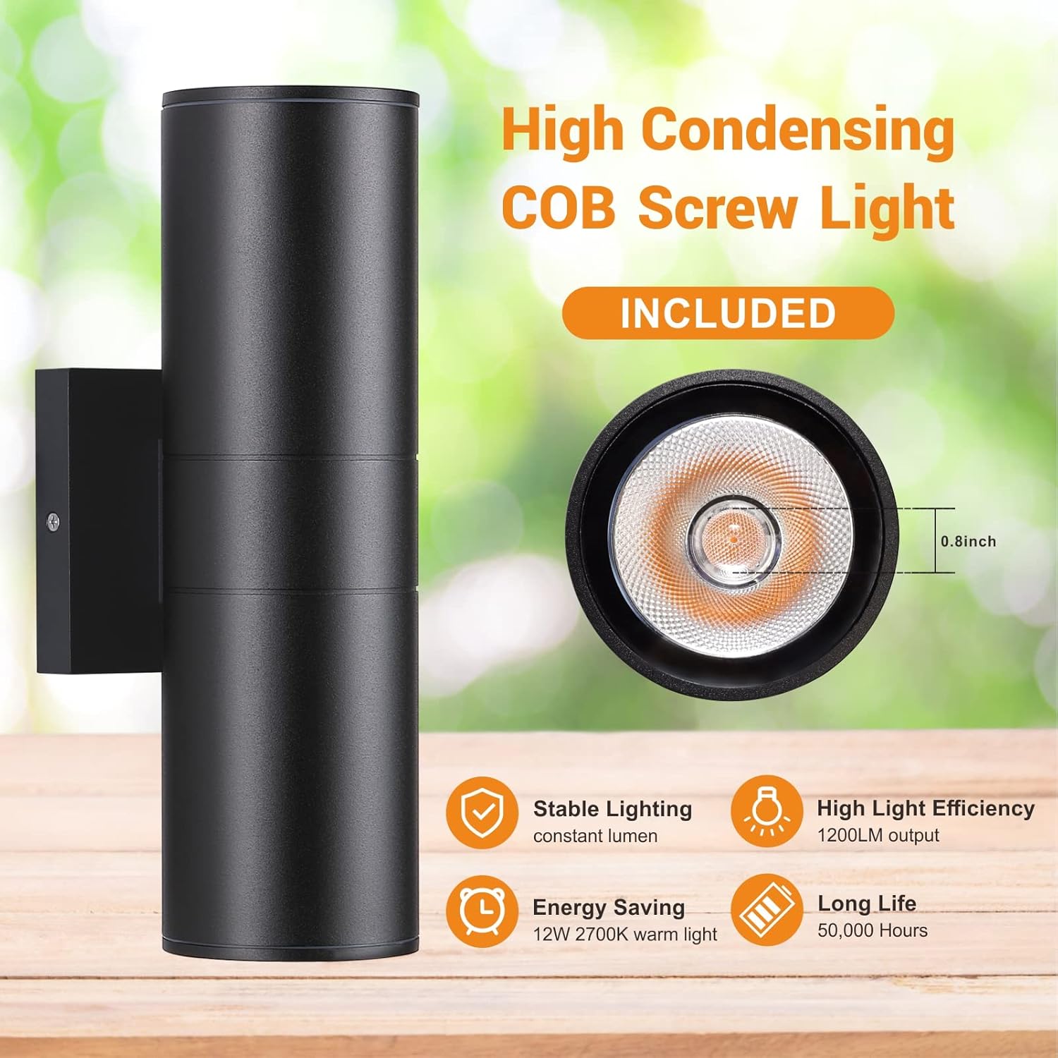 Outdoor Wall Lights 2 Pack, In - Outdoor Lighting Up And Down avis et prix