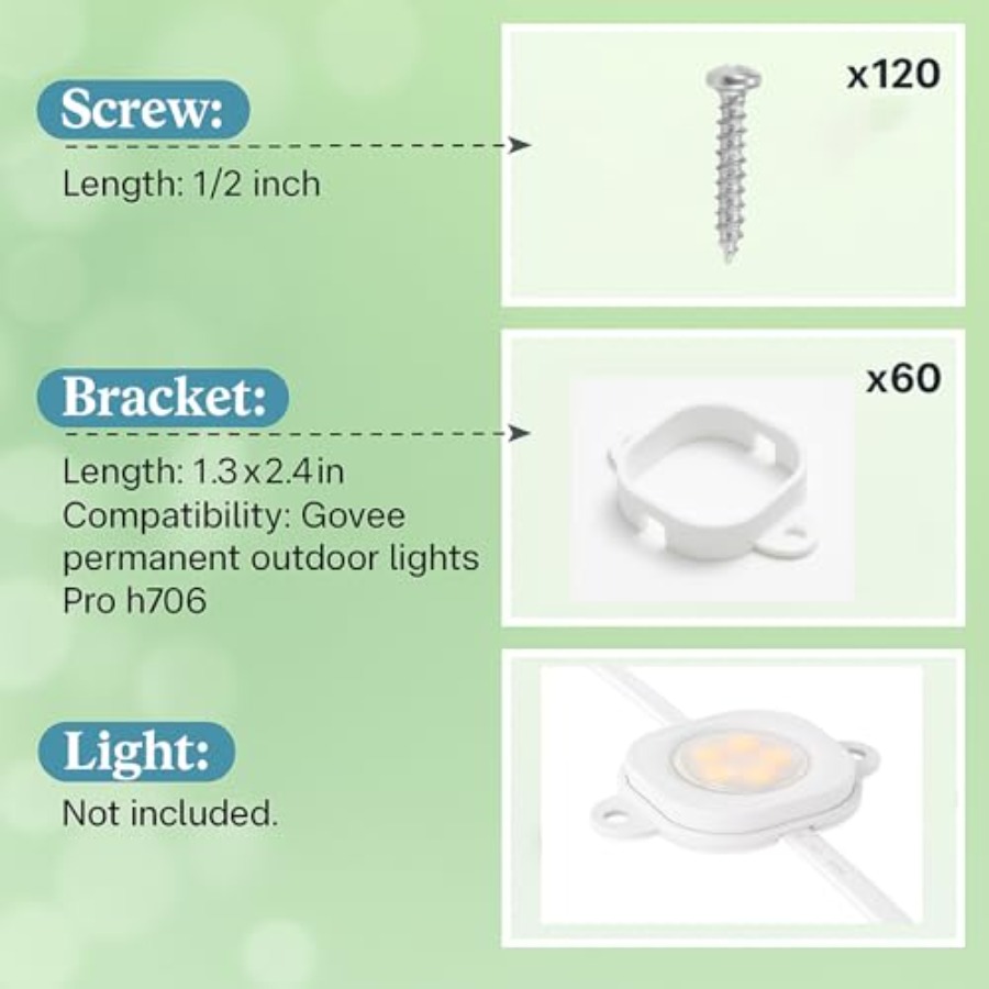 Mounting Clips for Govee Perma - Outdoor Lighting Govee avis et prix