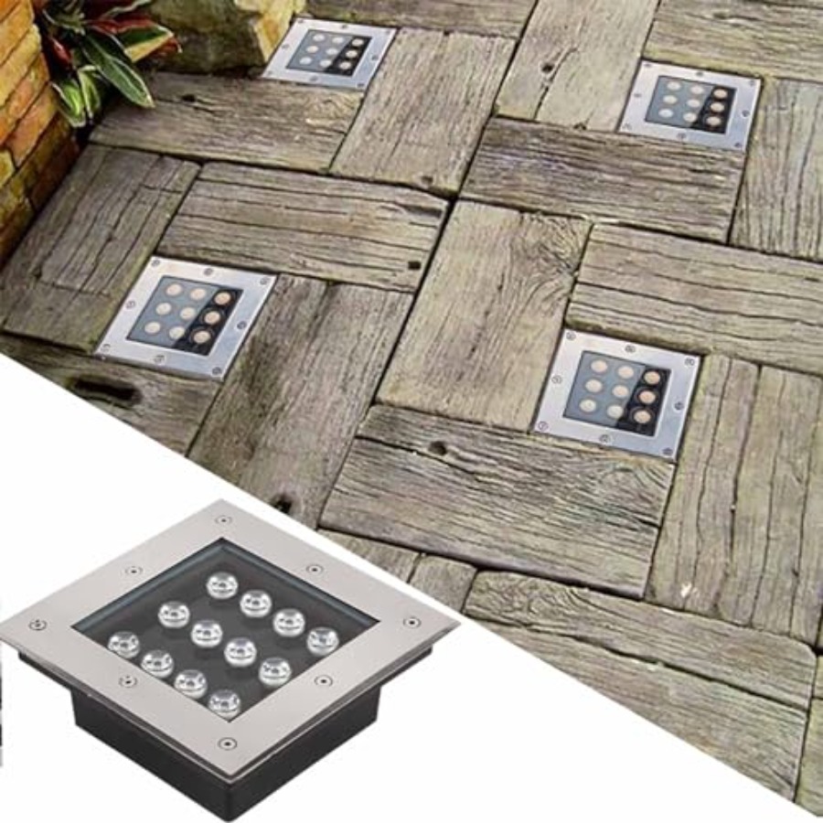 Led Buried Lights - Square Out - Outdoor Lighting Recessed avis et prix