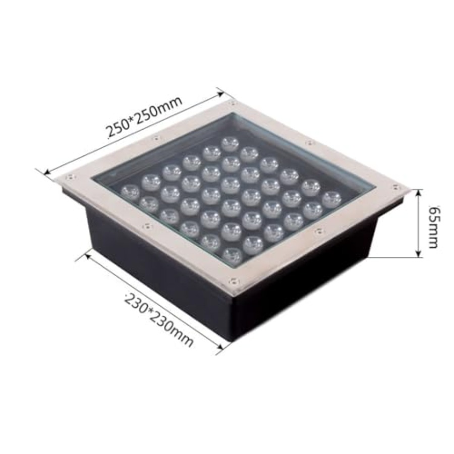 Led Buried Lights - Square Out - Outdoor Lighting Recessed avis et prix