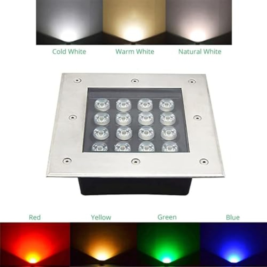 Led Buried Lights - Square Out - Outdoor Lighting Recessed avis et prix