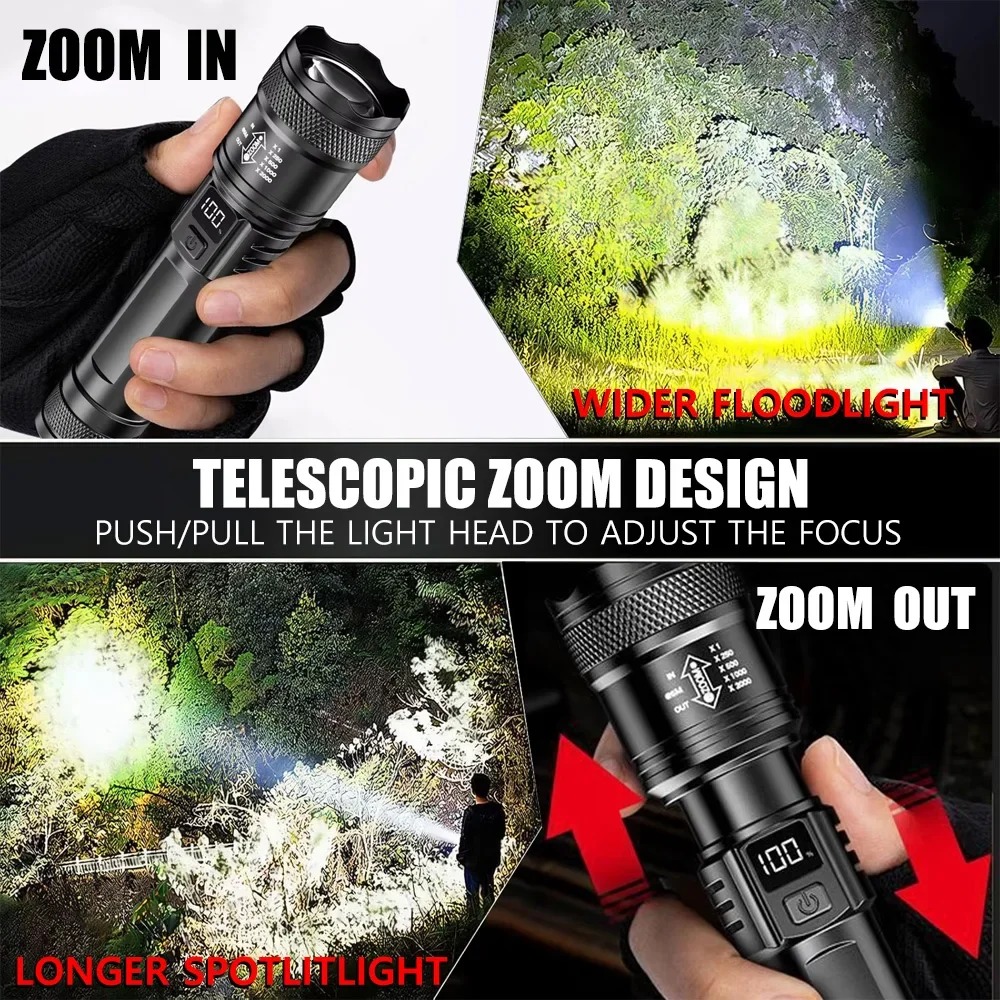 Rechargeable LED Flashlight Zo - Outdoor Lighting Usa avis et prix