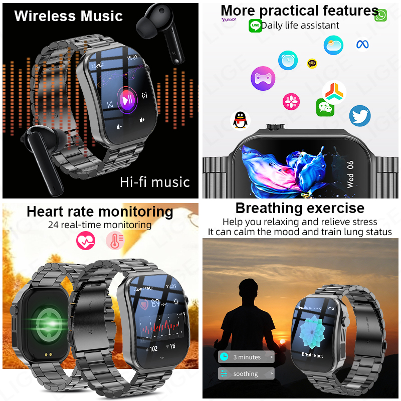 Men Smart Watch 3D Curved Scre - Outdoor Lighting Ip Rating avis et prix