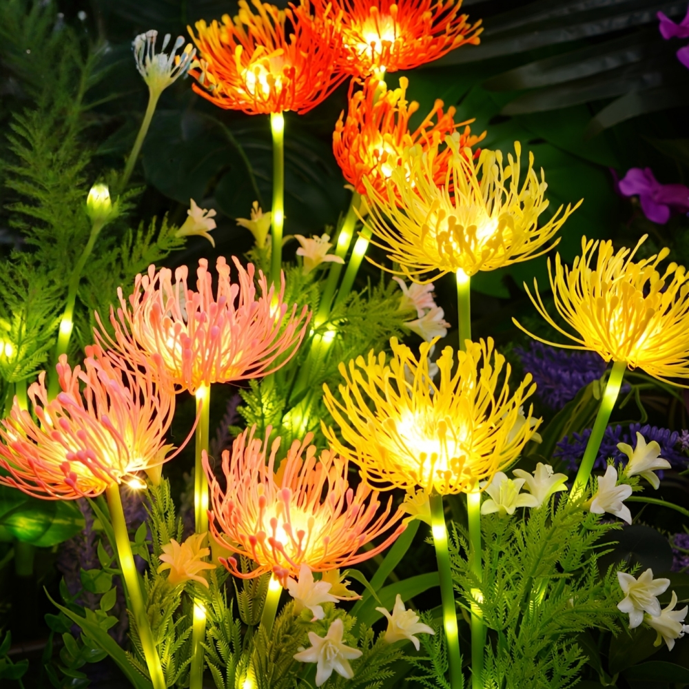 Solar Spider Lily Flower Groun - Outdoor Lighting Yard Stakes avis et prix