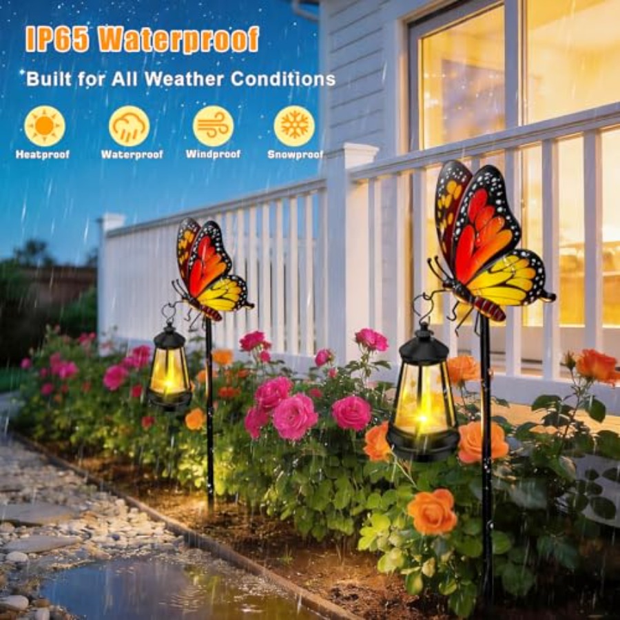Solar Garden Decor Lights Outd - Outdoor Lighting Yard Stakes avis et prix