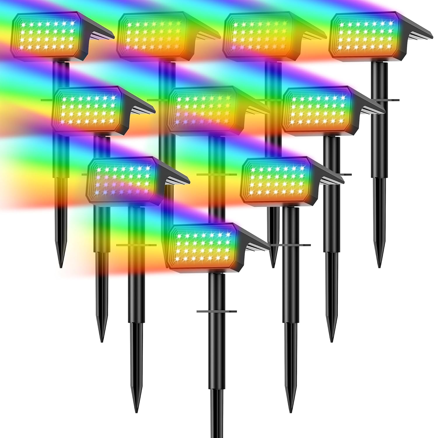 10-Pack Solar Spot Lights, 28  - Outdoor Lighting Led avis et prix